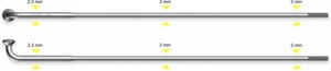 Sapim Strong ED-Speich E-Bike 10 Stück 2,34x2,00 silb 80-310mm Edelstahl+Nippel - Bild 1 von 3