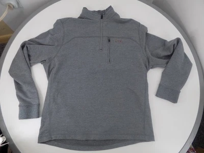 Suéter Greg Norman para Tasso Elba Cuarto Cremallera Para Hombres XL 45" Pecho Gris Logo Tiburón Foto 1 de 4