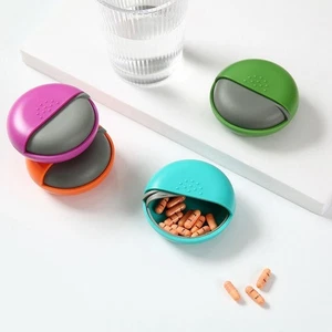 Sealed Spin Pill Organizer Mini Pill Container Creative Single Pill Cases Home - Picture 1 of 13
