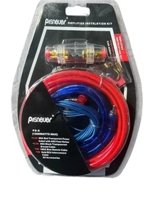 Car Audio Cable Kit 1500W Amp Amplifier Instal RCA Subwoofer Sub Wiring 8 Gauge - Picture 1 of 1
