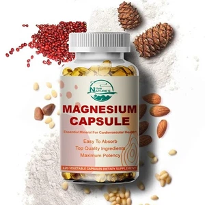 Magnesium Glycinate Capsules Provide 500 mg of Pure Elemental Magnesium Per Ser - Picture 1 of 10