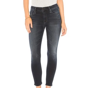 Mother Jeans The Looker Crop Größe 24" Last Call Dark Wash Stretchy Denim Skinny - Bild 1 von 13