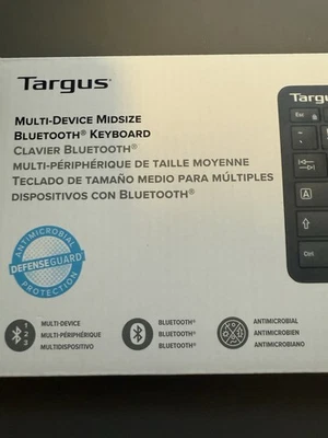 Targus Midsize Multi-Device Bluetooth Antimicrobial Keyboard - Image 1 of 3