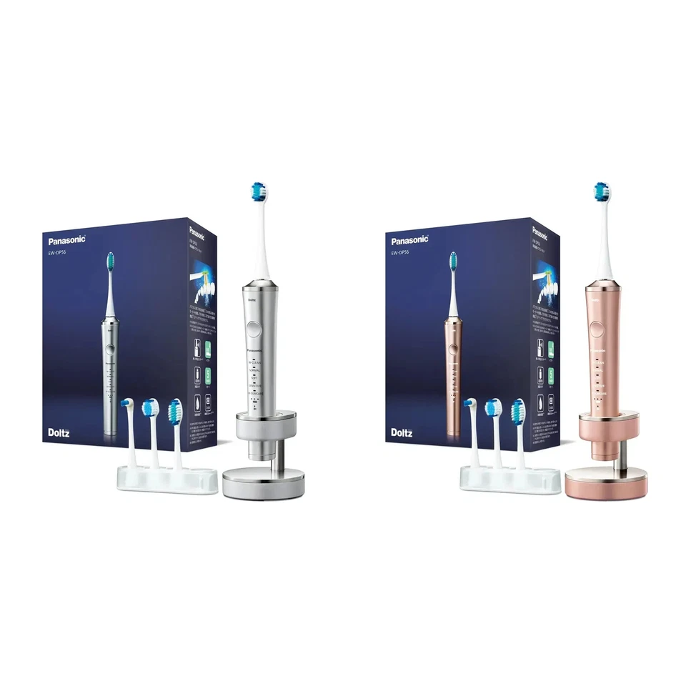 Cepillo de dientes eléctrico Panasonic Doltz modelo de alta calidad plateado/rosa EW-DP56 Japón Foto 1 de 1