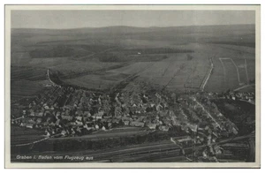 D640/ Graben-Neudorf   AK Luftbild  ca.1930 - Bild 1 von 2
