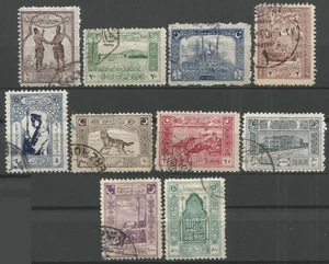 Turkey 1922 National Motifs, short set, Mi #767-78 used, CV=EUR50 - Picture 1 of 2