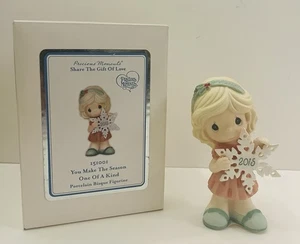 Figura de Navidad Precious Moments 151001 YOU MAKE THE SEASON ÚNICA EN SU CLASE - Imagen 1 de 8