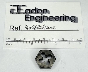 1/4 Zoll x 26TPI BSF (British Standard Fine) Schneideisenmutter, HSS. Von Top Marken. - Bild 1 von 6