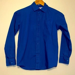 Izod Button Down Blue Collared Shirt Boys Size 12 - Picture 1 of 2