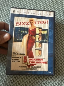 Water Damaged! 5 Against The House DVD Brian Keith Guy Madison Jean Willes READ! - Imagen 1 de 13