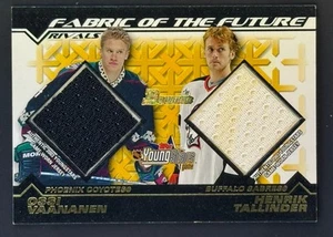 2002-03 Bowman Ossi Vaananen Henrik Tallinder Fabric Of Future /250 #FFR-OV/HT - Picture 1 of 2
