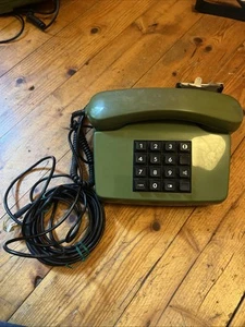 Tasten Tischtelefon Grün Bundespost FeTAp 82-2 mit Telefonregister - Zdjęcie 1 z 4
