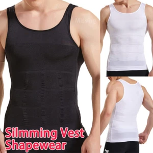 Fajas Para Hombres Faja Reductora De Hombre Men Abdomen Control Vest Body Shaper - Picture 1 of 28