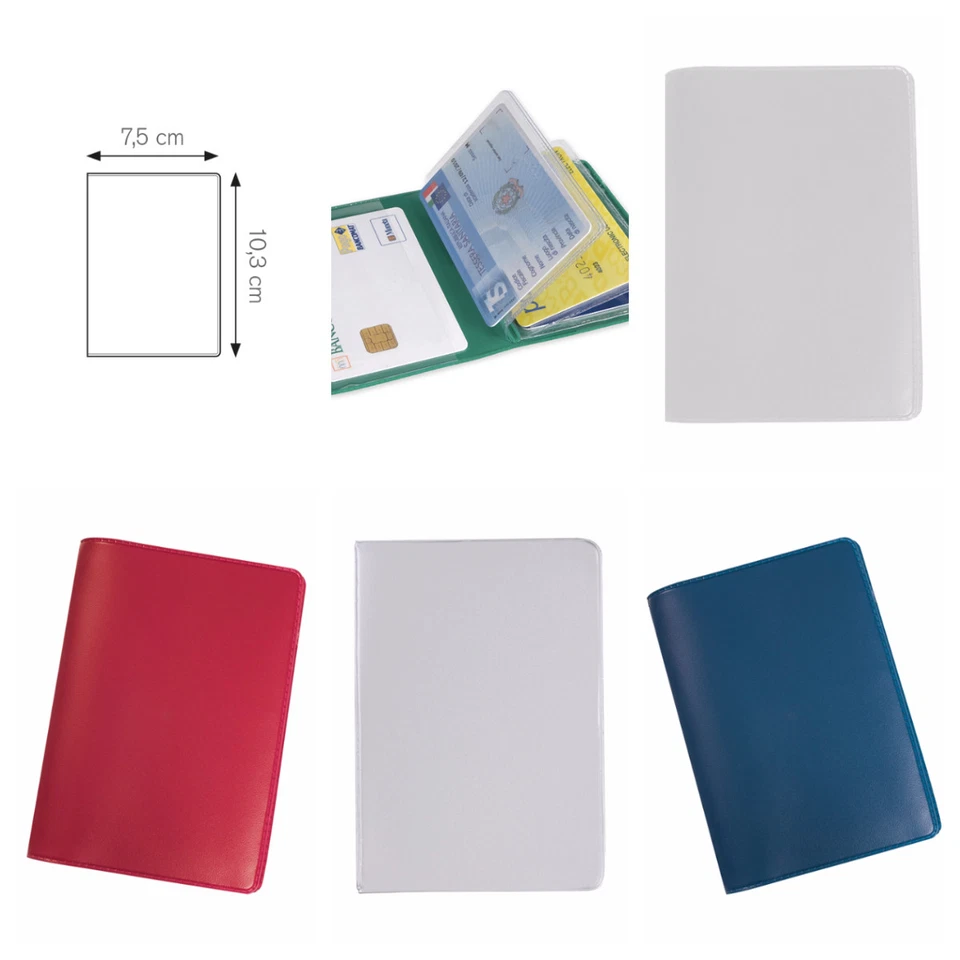 PORTA CARTE CREDITO BANCOMAT PATENTE PORTATESSERE CARD VISA 6 SPAZI in PVC_2 PZ - Immagine 1 di 1