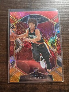 A88,470 - 2020-21 Select Prizms Red White Orange Shimmer #100 CJ Elleby
