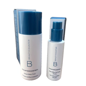 BeautyCounter BUNDLE COUNTER CONTROL INSTANT MATT TONER & MATT EFFECT GEL CREAM - Picture 1 of 7