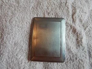 CIGARETTE CASE Metal Art Deco Cigarette Case MADE IN ENGLAND BY EMU BRAND - Picture 1 of 3