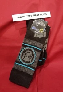 NEW! Black Panther II Wakanda Forever Socks Crew Avengers Size Mens 10-13 Marvel - Picture 1 of 6