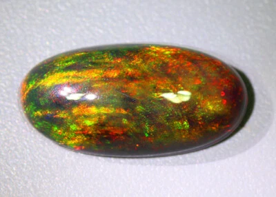 6.51 Cts"Electric fire 3D Flash_100 % Natural Multi-Color Solid Welo Black Opal" - Image 1 of 3