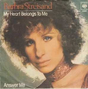 BARBRA STREISAND MY HEART BELONGS TO ME ORIGINAL 1977 RECORD YUGOSLAVIA 7" PS - Picture 1 of 4