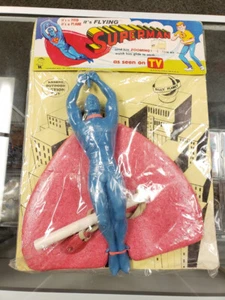 1965 FLYING SUPERMAN DC Vintage Pubblicazione Nazionale Hassenfeld Bros Hasbro Nuovo - Foto 1 di 12
