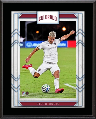 Diego Rubio Colorado Rapids 10.5" x 13" Sublimated Player Plaque Cover