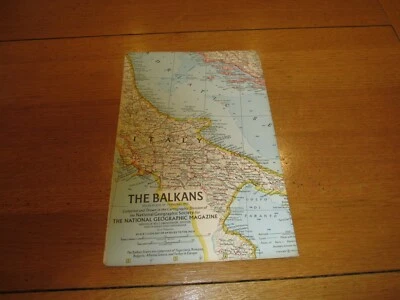 THE BALKANS Map Date 02/1962 - National Geographic Magazine - Scale 1:2,154,240 - Image 1 of 3