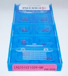 (10) PLAQUITAS DE FRESADO LPGT010210ER-GM PR1535 KYOCERA para mfh raptor micro - Imagen 1 de 3