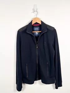 Chaqueta Ferrari Mujer Extra Grande Negra Cremallera Completa Logo Bolsillos Informal Deportiva - Imagen 1 de 11
