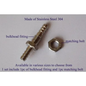Conector de tubo de barra de manguera de acero inoxidable genuino montaje de mampara cabeza a granel pulgadas - Imagen 1 de 19