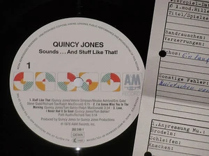QUINCY JONES -Sounds... And Stuff Like That!- LP 1985 A&M Archiv-Copy mint - Picture 1 of 1