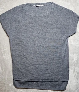 Athleta Tunika Shirt Pullover Gr. S gerippt Oversize dunkelgrau - Bild 1 von 11