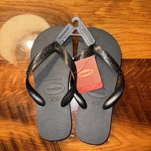Havaianas Top Flip Flops for Women GIRLS, Black in size 6 W new with tags NWT - Picture 1 of 4