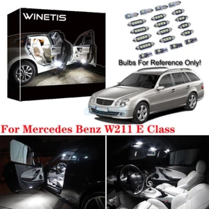Paquete de 21 luces LED interiores blancas sin errores para Mercedes Benz Clase W211 E - Imagen 1 de 12