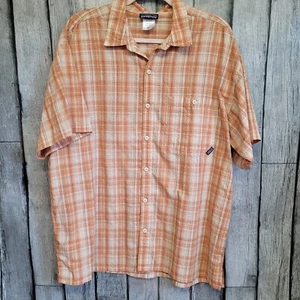 Patagonia Hemd Herren XL orange kariert Kurzarm Hemd mit Knopfleiste - Bild 1 von 9