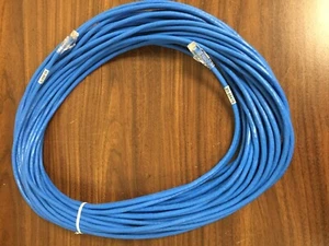 Wave2wave 71-1060-BL85FT Ethernet CAT6 RJ45 to RJ45 Connectors, Blue Cable, 85FT - Picture 1 of 5