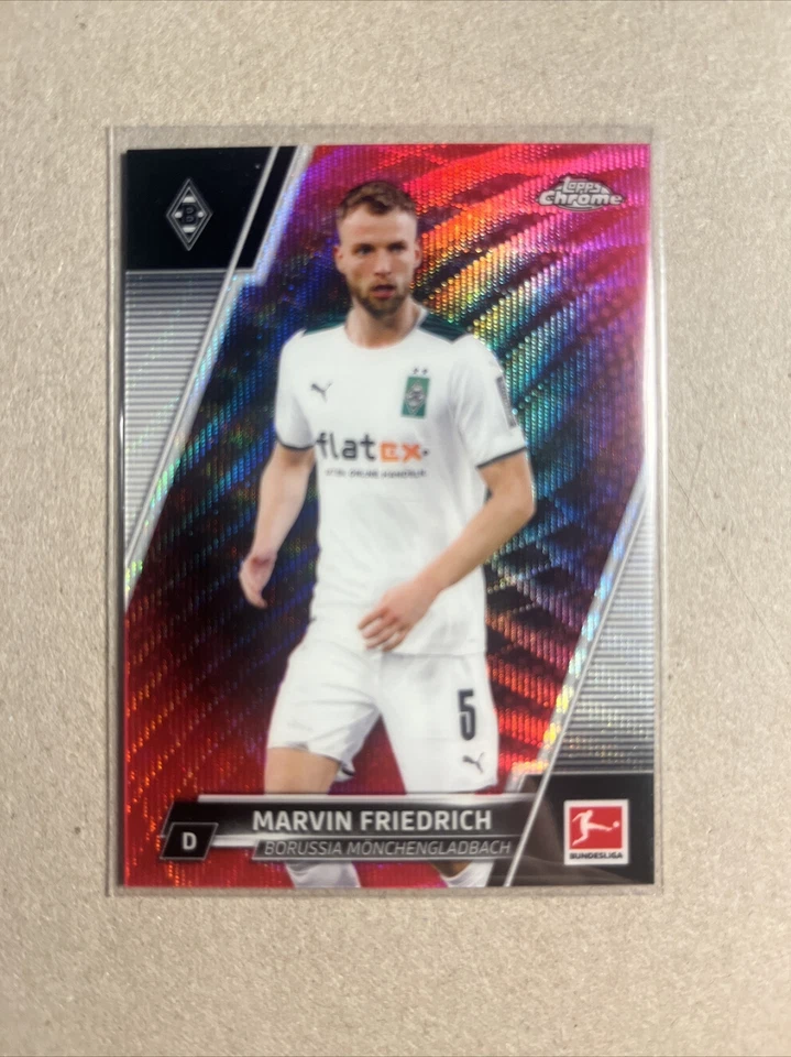 2021-22 Chrome Bundesliga Magenta Wave #14 Marvin Friedrich #196/399 - Image 1 of 1
