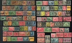 Colección de estampillas postales tempranas de Estados Unidos CV alto usadas - Imagen 1 de 1