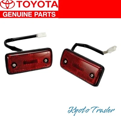 TOYOTA Genuine Land Cruiser 80 series Rear Side Marker Fender Marker US lens red - Image 1 of 4