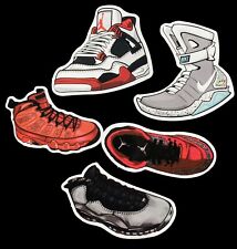 Lot of 5 Shoes Sneakers  Stickers Decals Basketball Sneakerhead