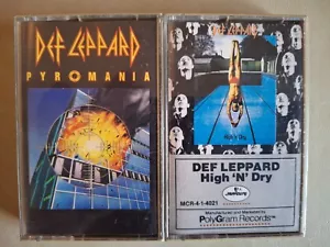 Pyromania/High 'N' Dry by Def Leppard Cassettes '81-'83 - Picture 1 of 1