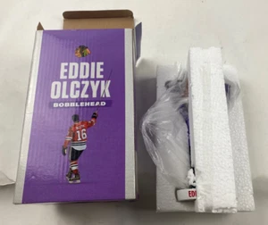 Eddie Olczyk Chicago Blackhawks Bobblehead 27.10.19 SGA Hockey Fights Cancer - Bild 1 von 1