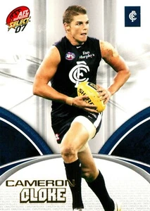 2007 CARLTON BLUES AFL Card CAMERON CLOKE - Picture 1 of 2