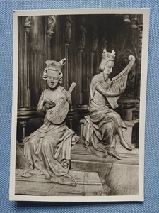 alte Ansichtskarte Postkarte AK Bamberger Dom Musizierende Könige Chorgestühl - Bild 1 von 2