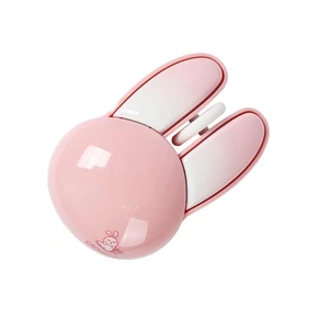 Wireless Mouse Cute Pink Mouse Kawaii Bunny Shape Rabbit Design Portable Sile... - Picture 1 of 6