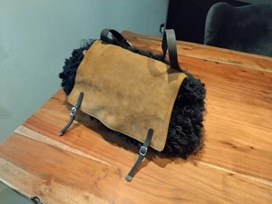 Große STEFANEL Leder Wolle Herbsttasche Shopping Tasche Bag Purse Sac UVP179€  - Bild 1 von 4