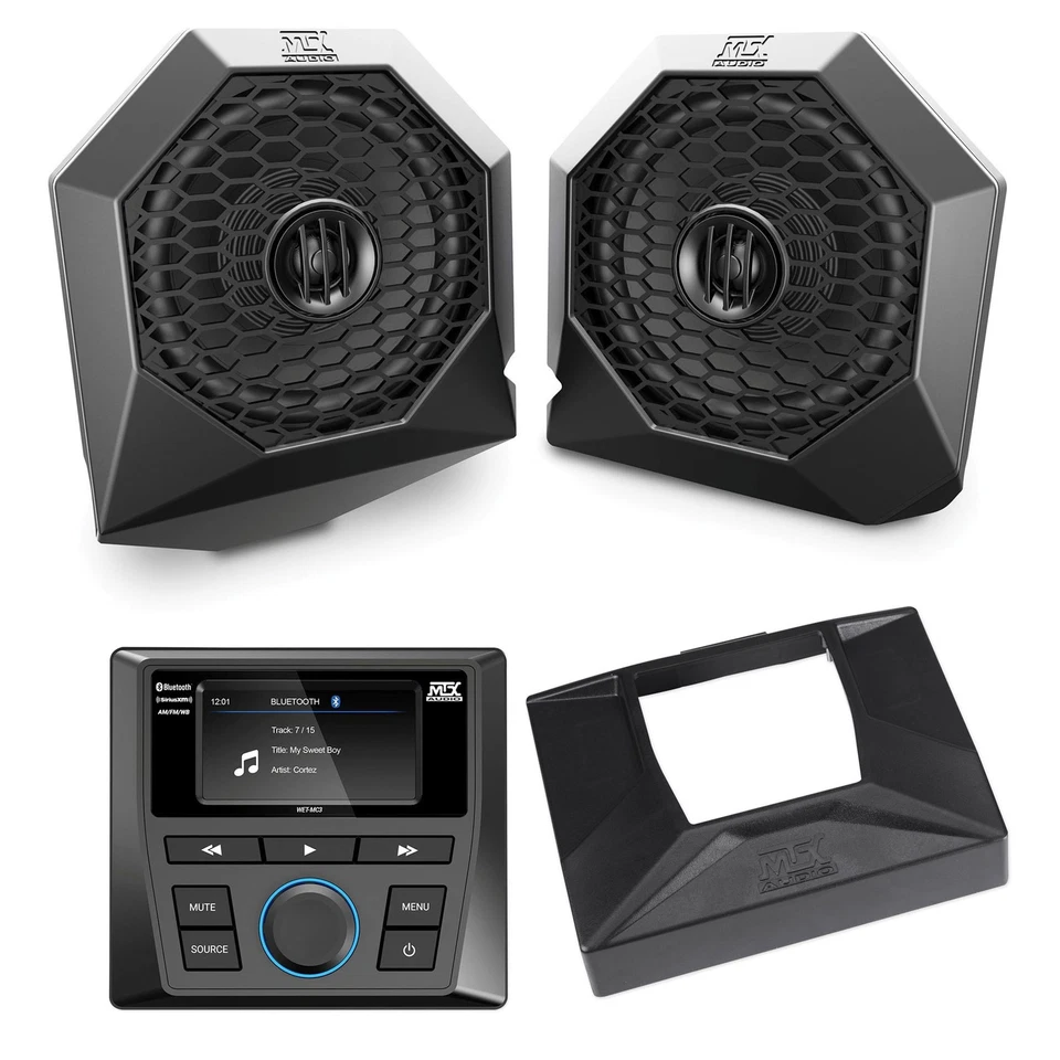 Speakers+Pods+Bluetooth Receiver+Dash Kit for 2014-2018 Polaris RZR XP1000/900 - Image 1 of 4