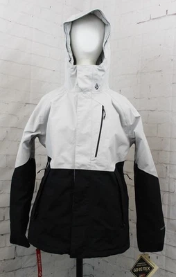 Volcom V.Co Aris Insulated Gore-Tex Snow Jacket, Womens Small Cloud Grey - Image 1 of 4