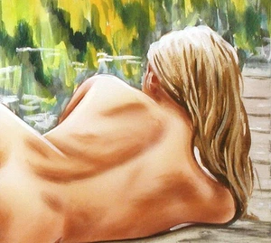 "FANTASIE DER SINNE" Bild Motiv No. 217 Akt Erotik Grafik Bild Erotic Graphic - Bild 1 von 3