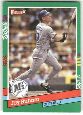 1991 Donruss #509 Jay Buhner Seattle Mariners Baseball Card - Image 1 of 2
